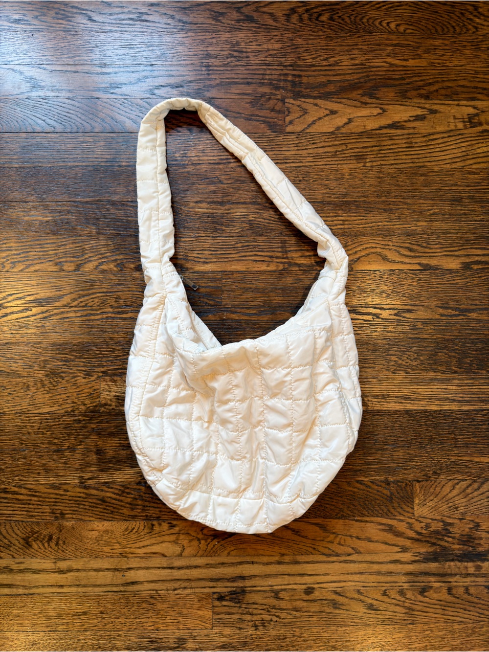 Cream Quilted Women's Bag